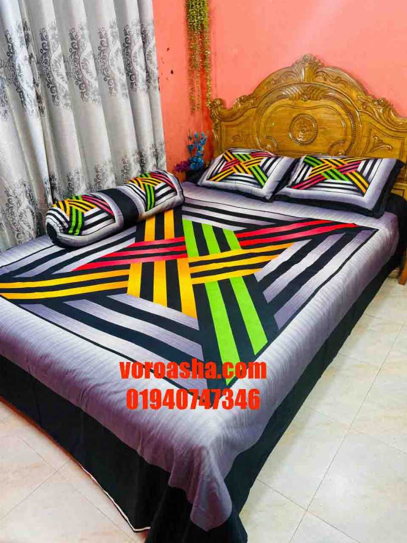 Luxury Panel Cotton Bed Sheet